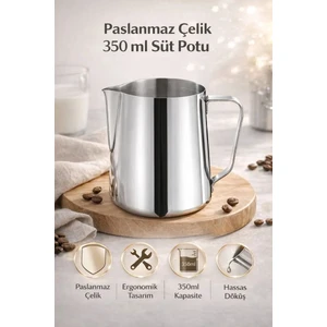 Caffe Rino SİMONELLI  Süt Potu Pitcher 350 ml Paslanmaz Çelik