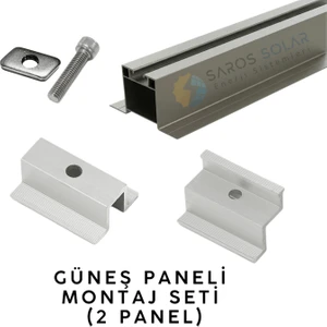 Güneş Paneli Montaj Seti (2 Panel)