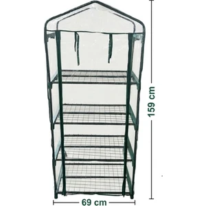 4 Katlı Balkon Serası 159 x 69 x 49 cm