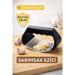 Paslanmaz Çelik Sarımsak Ezici – Ergonomik Sarımsak Ezme Aparatı