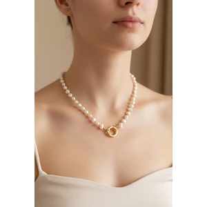 Atalya Accessory Kadın Barok Kilit Incili Kolye