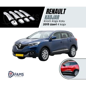 Fams Otomotiv Renault Kadjar Krom Kapı Kolu 4 Kapı 2015> (Sensörlü) Paslanmaz Çelik