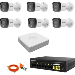 6'lı 2MP Ip Set Gece Renkli Görüşlü