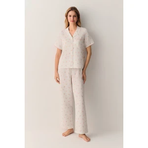 Clara Gömlek Yaka Pijama Takımı