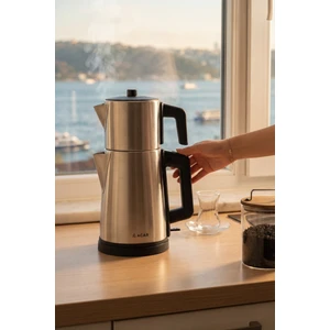 Ultimate Pro Tea Max Inox Çay Makinesi Parlak
