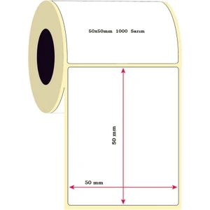 50X50MM Termal Etiket 1000 Sarım
