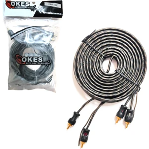 Okes Xrf-5k Anfi Kablosu 2 Rca 2 Rca Şaseli 5 Metre