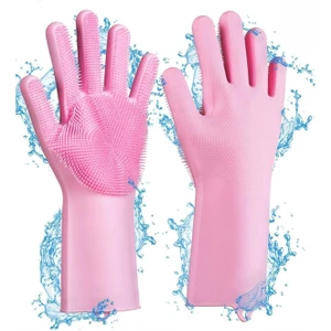 Sihirli Silikon Bulaşık Eldiveni Pembe