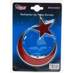 Araba Sticker Krom Bayrak Model Reflektörlü