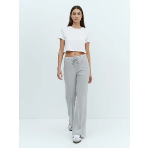 Flare Paça Basic Gri Eşofman