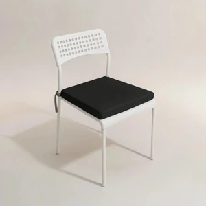 Siyah Bahçe Balkon Salon Sandalye Minderi 40X40 cm