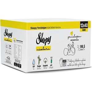 Yenidoğan Islak Mendil 12X40'LI