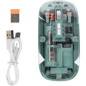 Bluetooth ve 2.4g USB Destekli Pilli Kablosuz Şeffaf Mouse