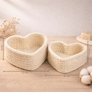 Natural 2' Li El Örgüsü Sepet