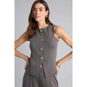 Slim Fit Düğmeli Yelek H5401AX26SP