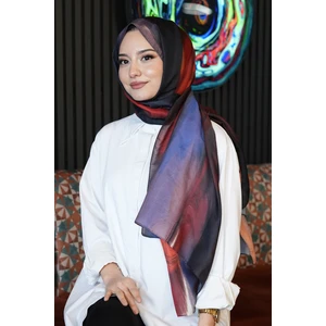 Sanat Desen Turuncu Soft Pamuk Şal