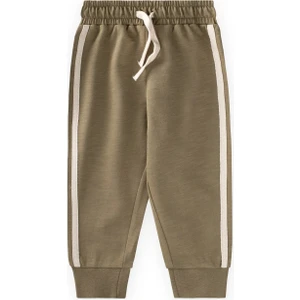 Şerit Detaylı Eşofman 1-10 Yaş Olive