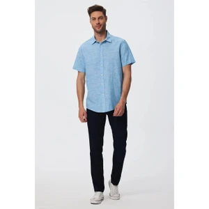 Lee Cooper Andre Erkek Dokuma Gömlek Mavi