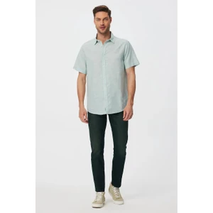 Lee Cooper Andre Erkek Dokuma Gömlek Mınt