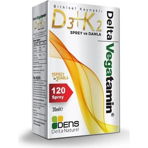 Vegatamin Vegan D3+K2 Sprey - Damla 20ml