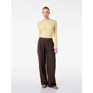 Slim Fit Uzun Kollu Bisiklet Yaka Basic Tişört
