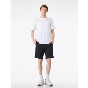 Regular Fit Cepli Bermuda Beli Bağcıklı Şort