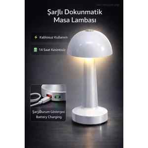 Zen Light Mantar Metal Masa Lambası