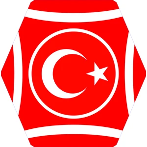 Onur Uçurtma Türk Bayraklı Plastik Altıgen Uçurtma