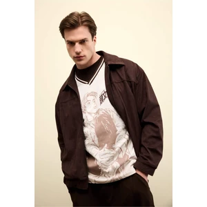 Overshirt Fit Gömlek Yaka Mont G5885AX26SP