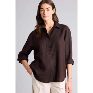 Oversize Keten Gömlek Z6638AZ26SM