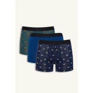Regular Fit Yiyecek Baskılı 3'lü Boxer G9395AX26SP