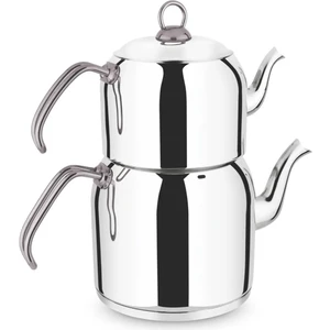 Çaydanlık Takımı Orta Boy Metal kulplu