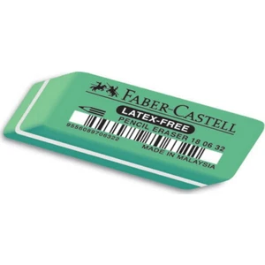 Faber-Castell1 Adet Kurşun Kalem İzlerini Silmek İçin İdeal  Yeşil Kauçuk Silgi