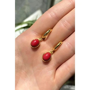 Spossy Silver Jewelry Oval Sallantılı Küpe