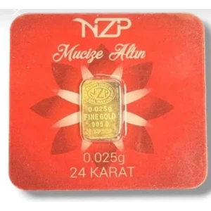 0.025 Gram 24 Ayar Altın