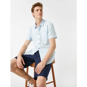 Kısa Kollu Gömlek Pamuklu