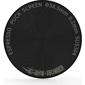Mhw-3bomber Espresso Titanium Puck Screen - 58.5mm 0.8 mm