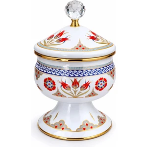 Pr Home Lalezar Emaye Ayaklı Şekerlik