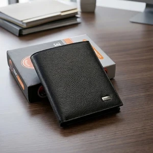 Dana Derisi Dik Erkek Cüzdan