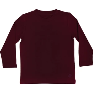 Basic Çocuk Bordo Uzun Kol T-Shirt