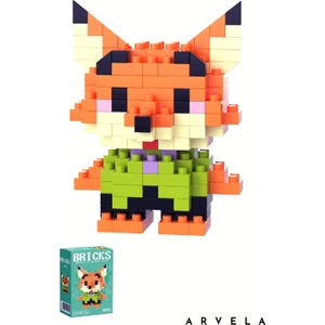 Nick Zootopia Bricks Karakter Figürü – Mini Blok Oyuncak