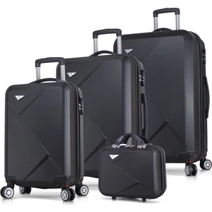 My Valice Diamond Abs 4'Lü Travel Valiz Seti Siyah