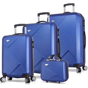 My Valice Diamond Abs 4'Lü Travel Valiz Seti Mavi