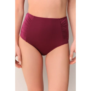 Yüksek Bel Pileli Bikini Alt