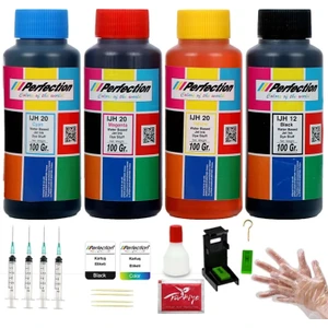 Canon E464 - E304 - E404 - E414 - E204 - E474 - E484 - PG46 - CL56 Kartuş Uyumlu Dolum Seti 4 x 100 ml