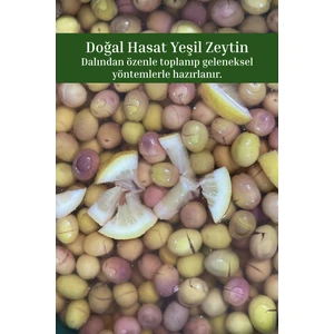 1 kg Yeşil Kırma Zeytin (Edremit - 1 Numara)