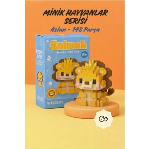 Mini Blok Yapı Seti - Minik Hayvanlar Serisi - 3D Yapı Oyuncakları - Mini Bricks