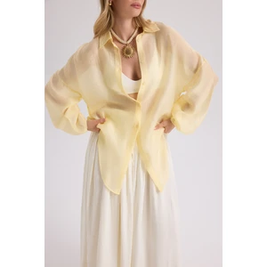 Lyra Oversize Sarı Gömlek