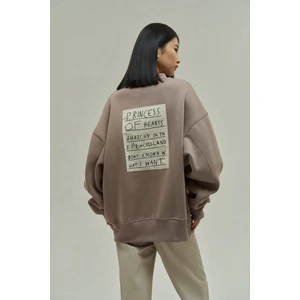 Collection Princess Boz Gri Oversize Sweatshirt