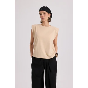 Armanda Vatkalı Vizon T-Shirt
